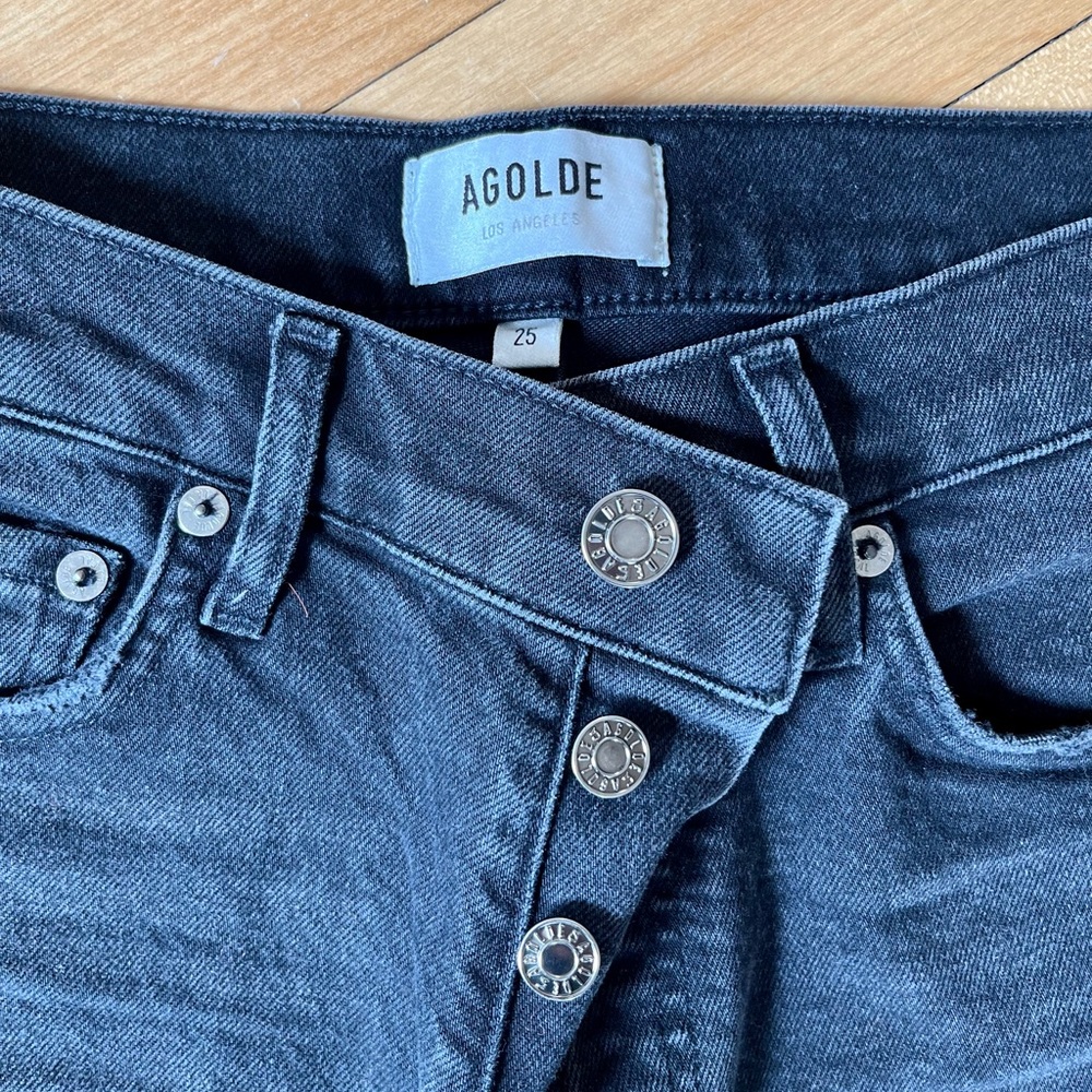 Agolde Nico black jeans NWOT